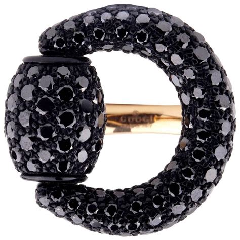 gucci black diamond ring.